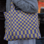 Checkerboard tas paars en groen